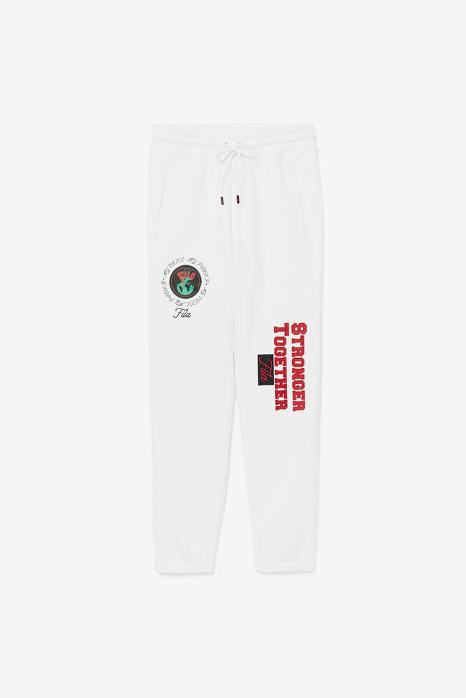 Fila Pants Womens White - Rhys Jogger - Philippines 0169724-OY
